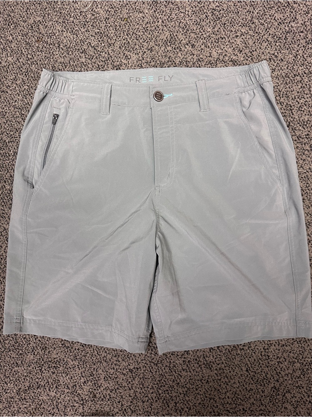 Free Fly hybrid water hiking shorts coconut viscose stretchy fsbric medium